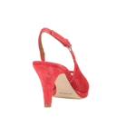 Imagine Sandale dama rosii 2480 piele intoarsa perforata