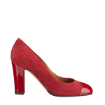 Imagine Pantofi dama rosii 4024 piele intoarsa