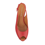 Imagine Sandale dama rosii 4043 piele naturala 