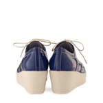 Imagine Pantofi dama albastri 2281 piele lacuita