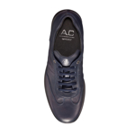 Imagine Pantofi sport albastri 2862 piele naturala