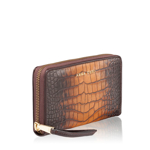 Picture of Zipper Wallet in Cuoio natural Leather