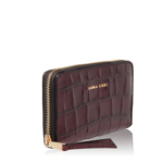 Picture of Zipper Wallet in Bordo Natural Leather