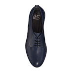 Imagine Pantofi casual albastri 4264 piele naturala forata