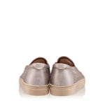 Imagine Pantofi sport argintii 4272 piele laminata matritata