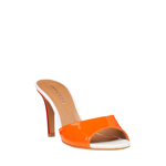 Imagine Sandale dama portocalii 2482 piele lacuita