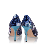 Pantofi dama blue floreal 4333 catifea