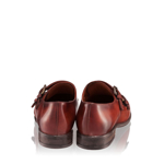 Pantofi casual dama castagna 4381 piele naturala
