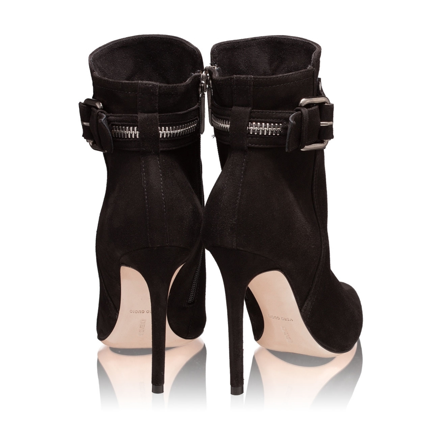 Imagine Botine Dama 5654 Camoscio Negru