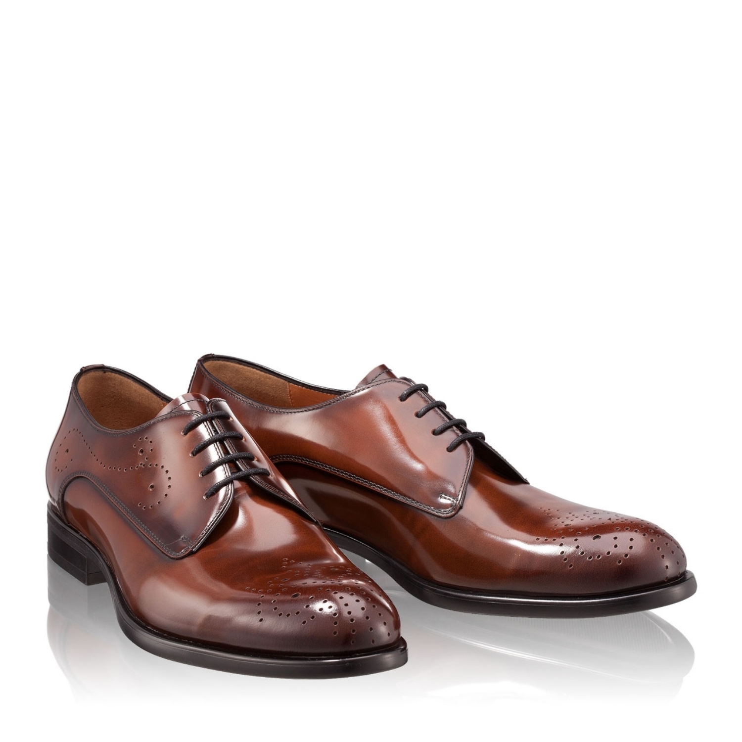 Imagine Pantofi Eleganti Barbati 6626 Abrazivato Maro