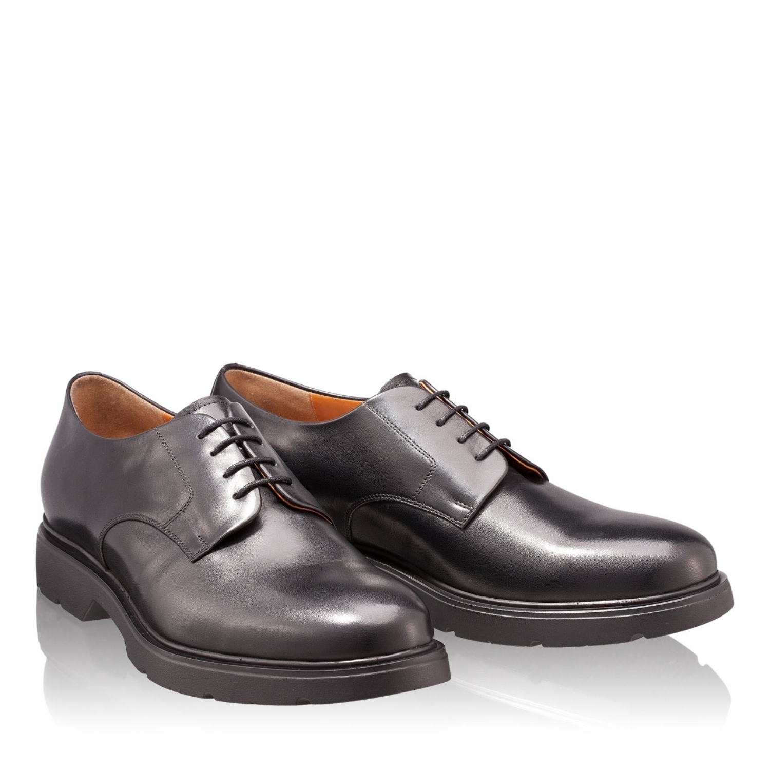 Imagine Pantofi Smart Casual Barbati 6631 Vitello Negru