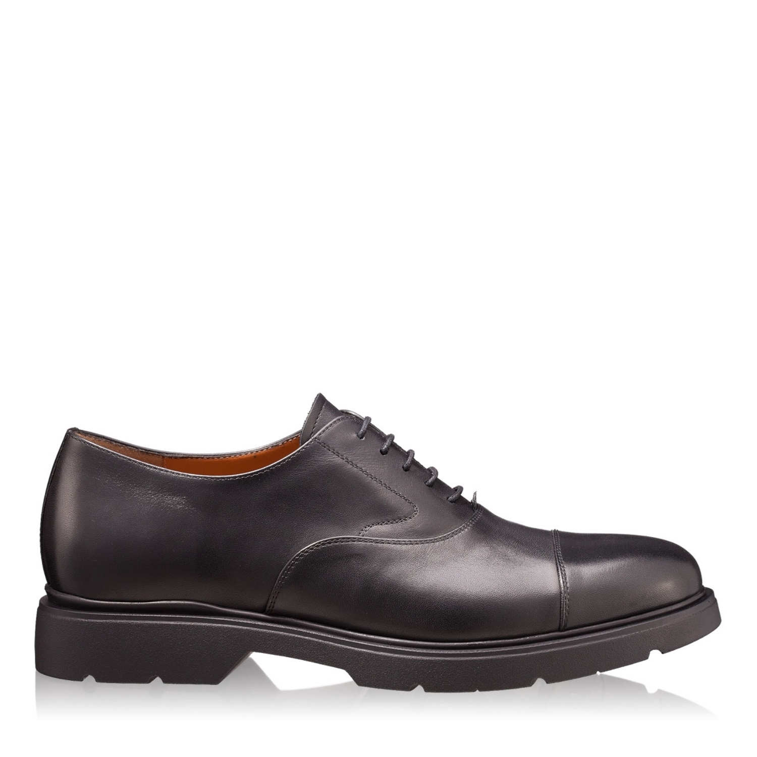 Imagine Pantofi Smart Casual Barbati 6645 Vitello Negru