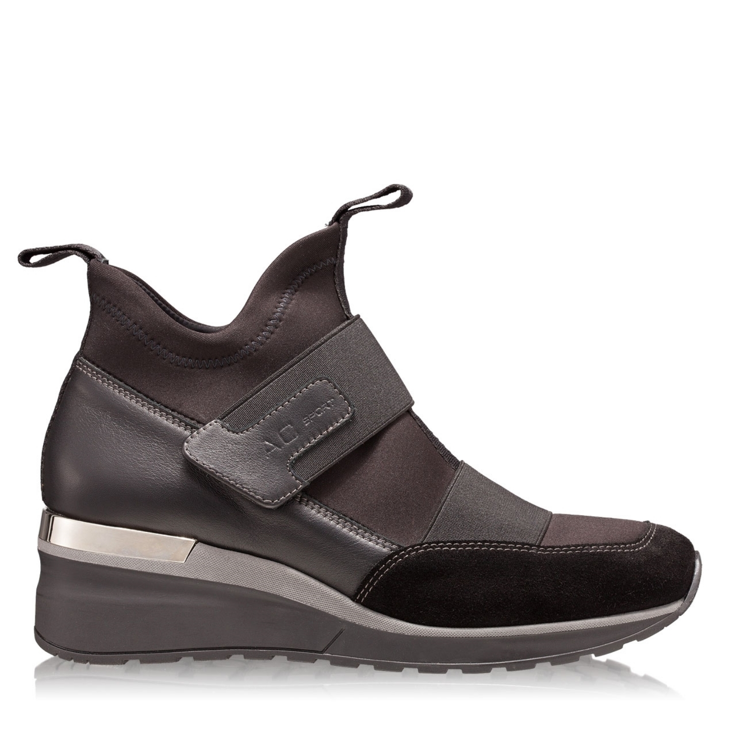 Imagine Ghete Dama 5820 Crosta+Stretch Negru