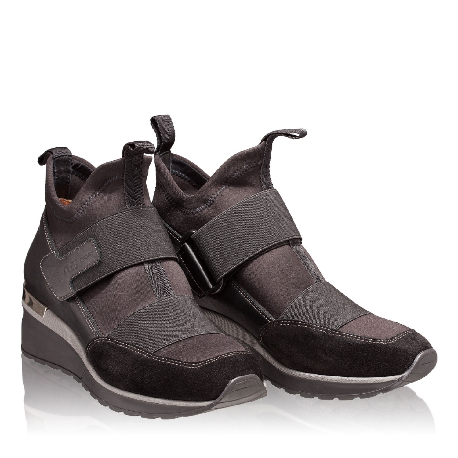 Imagine Ghete Dama 5820 Crosta+Stretch Negru