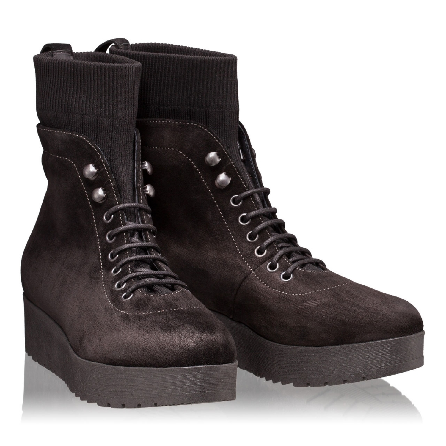 Imagine Ghete Dama 4511 Crosta + Tesut Negru