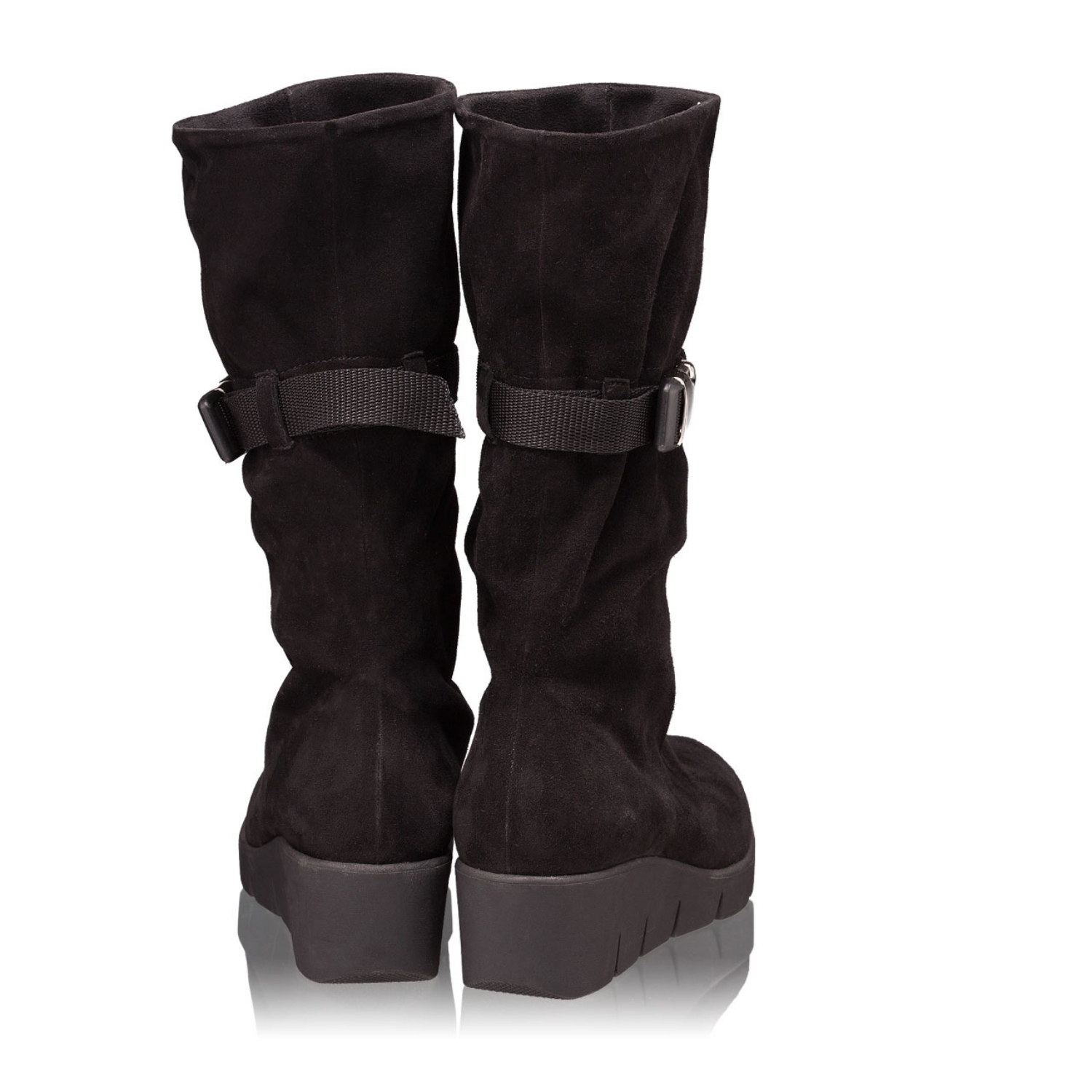 Imagine Botine Dama 4536 Camoscio Negru