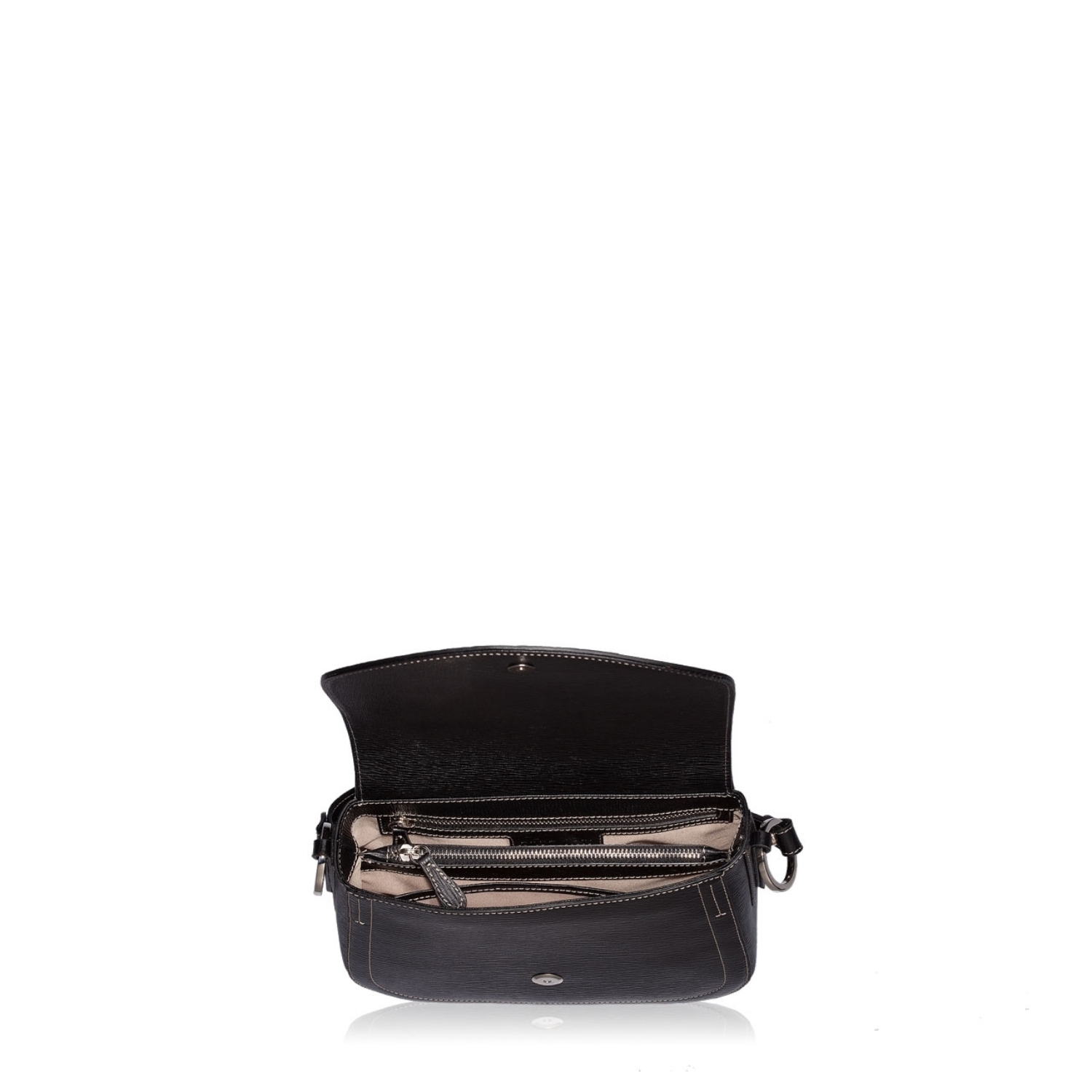 Imagine Geanta de umar ADELA Saffiano Negru