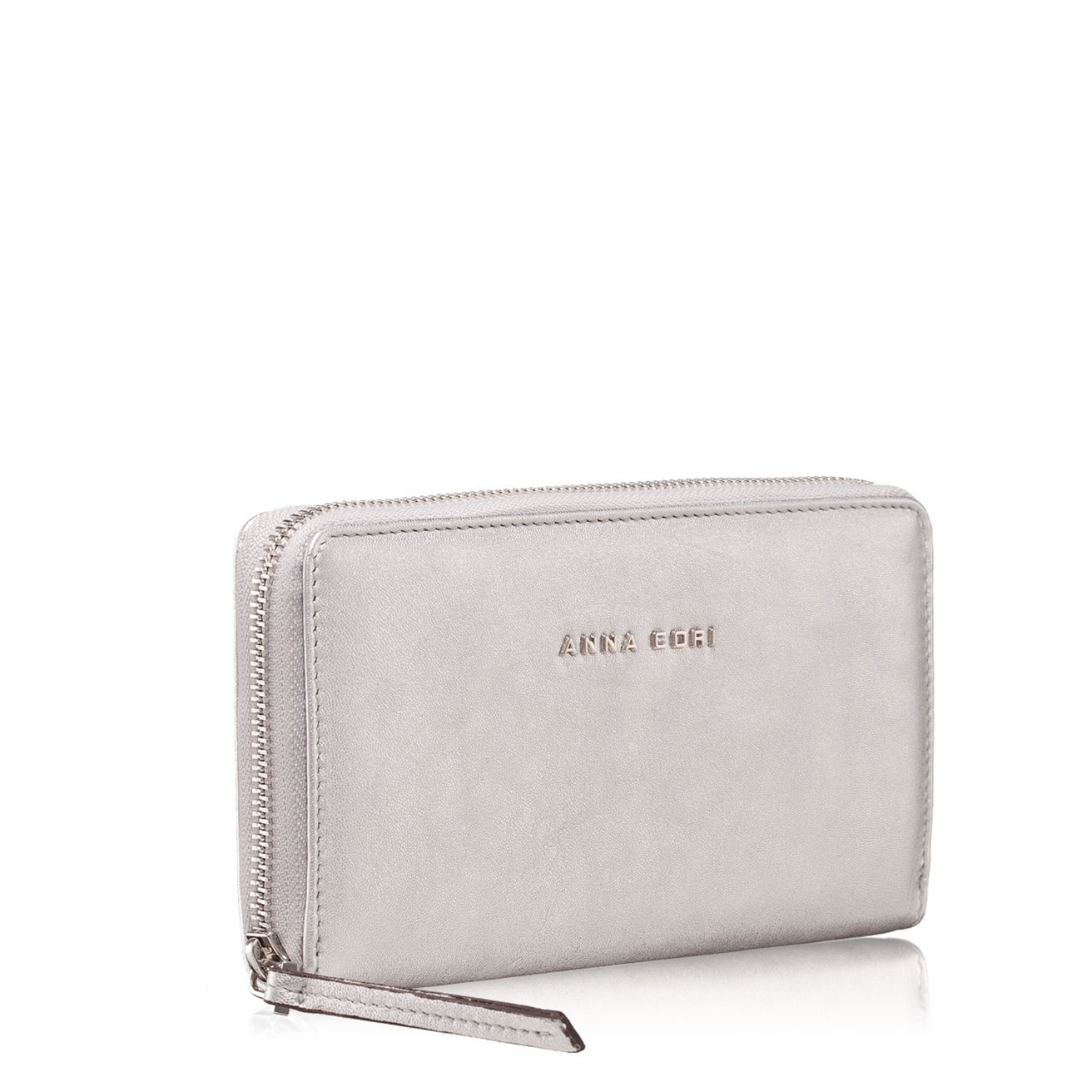 Imagine Portofel Dama ARIA Laminato Argintiu