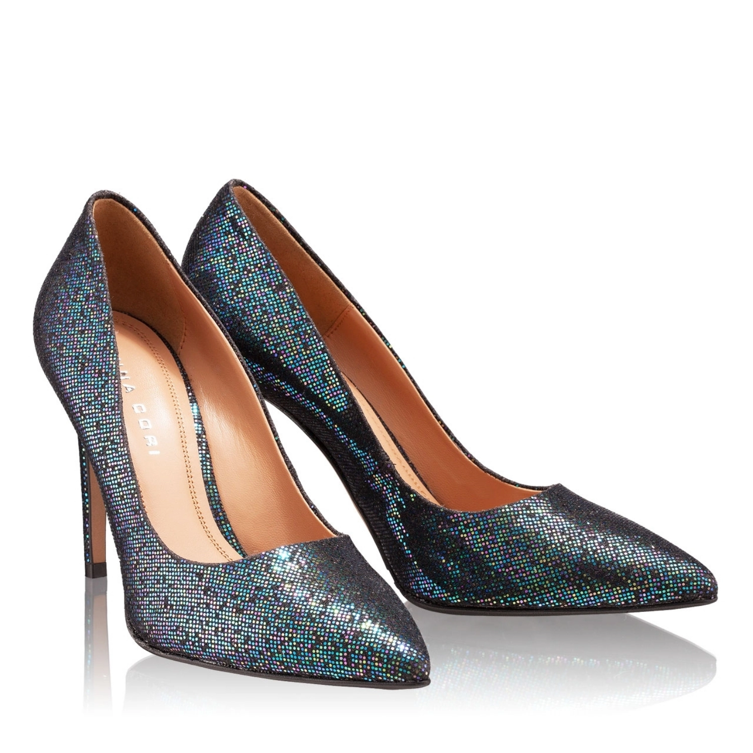 Imagine Pantofi  Eleganti Dama 4332 Glitter Albastru