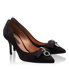 Pantofi Eleganti Dama 4590 Camoscio Negru