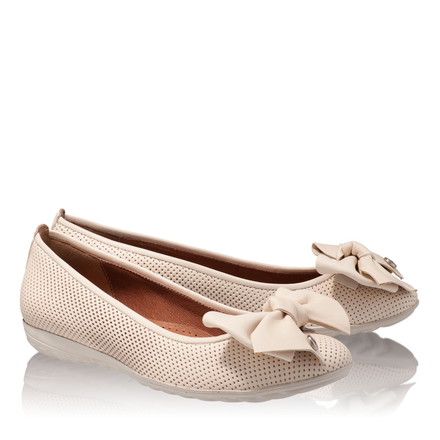 Imagine Balerini Dama 4274 Vit Foro Panna