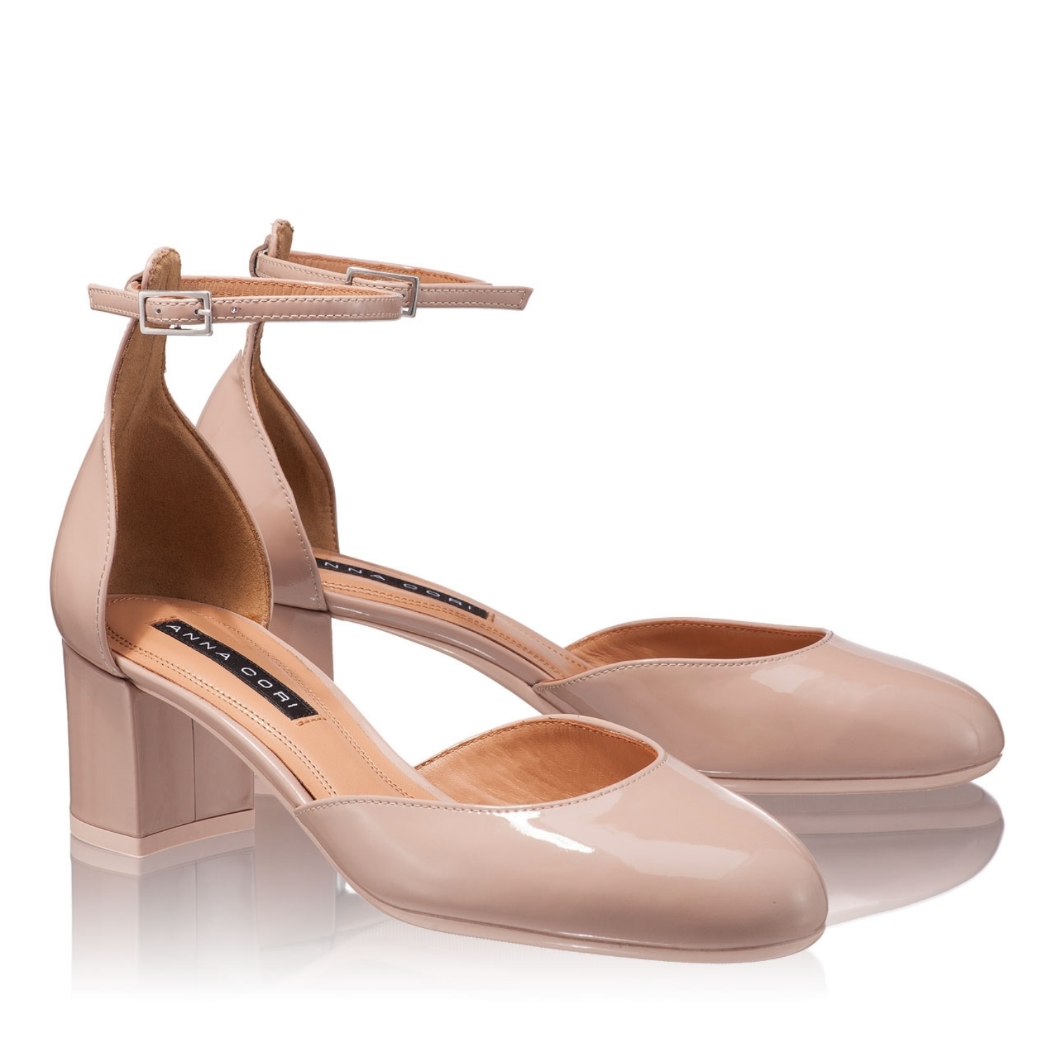 Imagine Pantofi Eleganti Dama 4562 Lac Carne