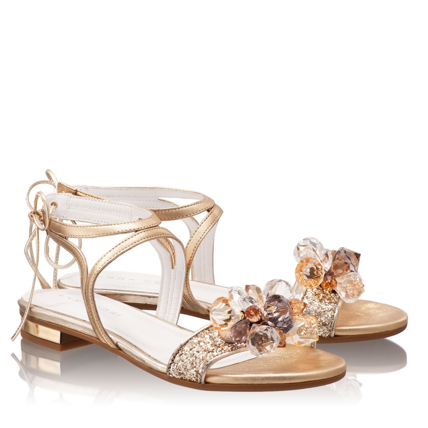 Imagine Sandale Dama 4647 Gliter Oro