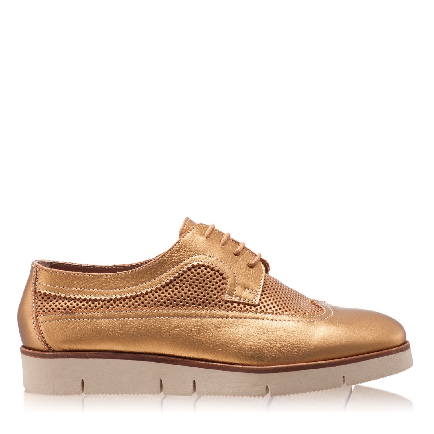 Imagine Pantofi Casual Dama 4187 Lamin Foro Oro