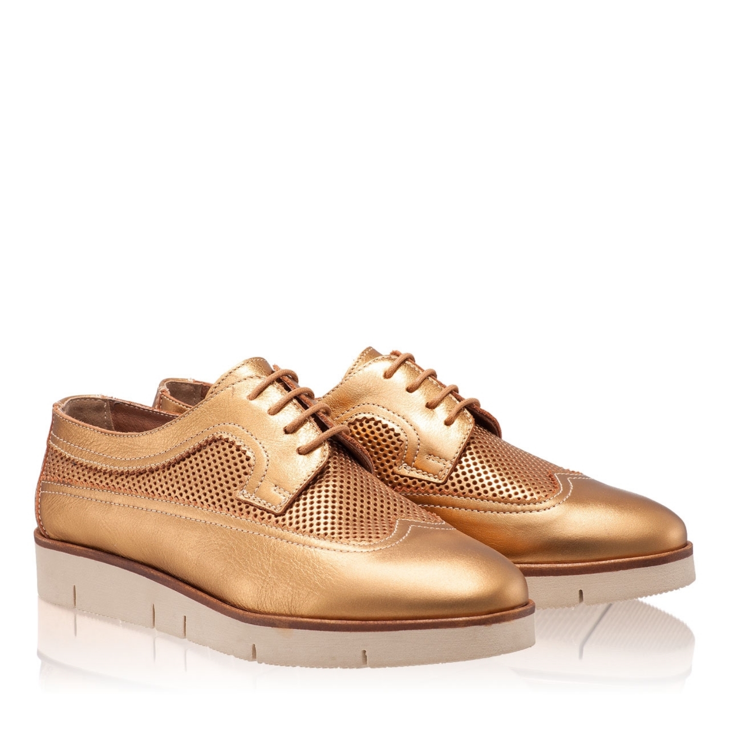 Imagine Pantofi Casual Dama 4187 Lamin Foro Oro