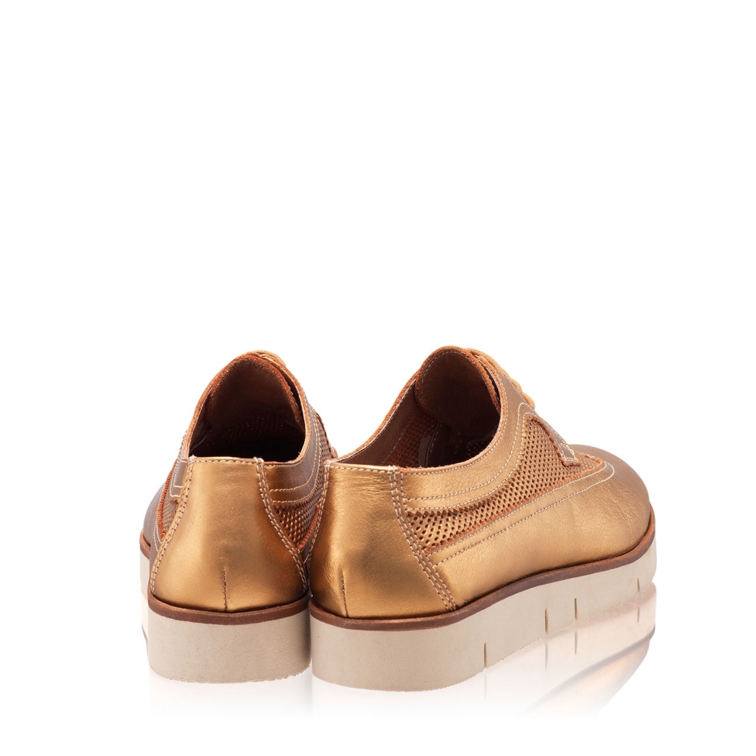 Imagine Pantofi Casual Dama 4187 Lamin Foro Oro