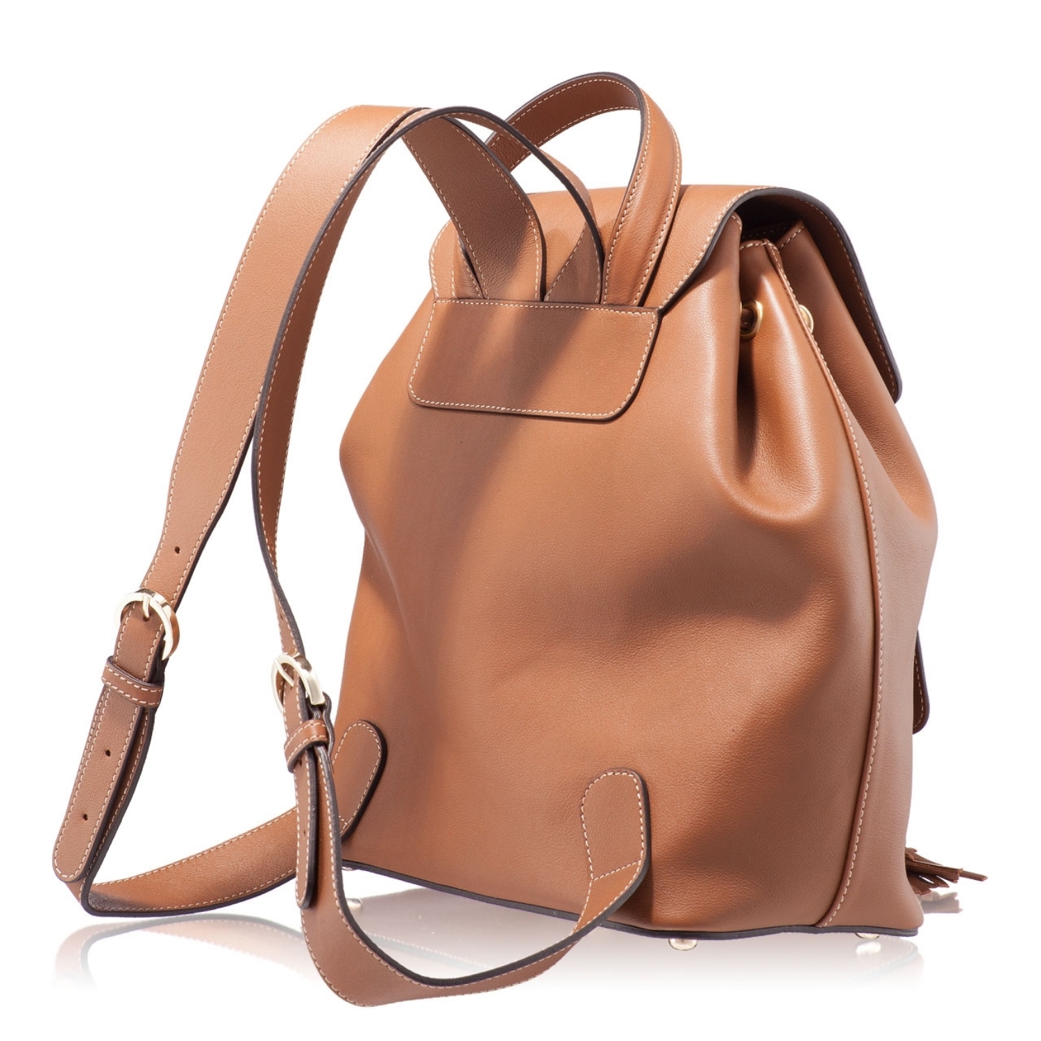 Imagine RUCSAC DAMA BRANDUSA Vitello Cuoio