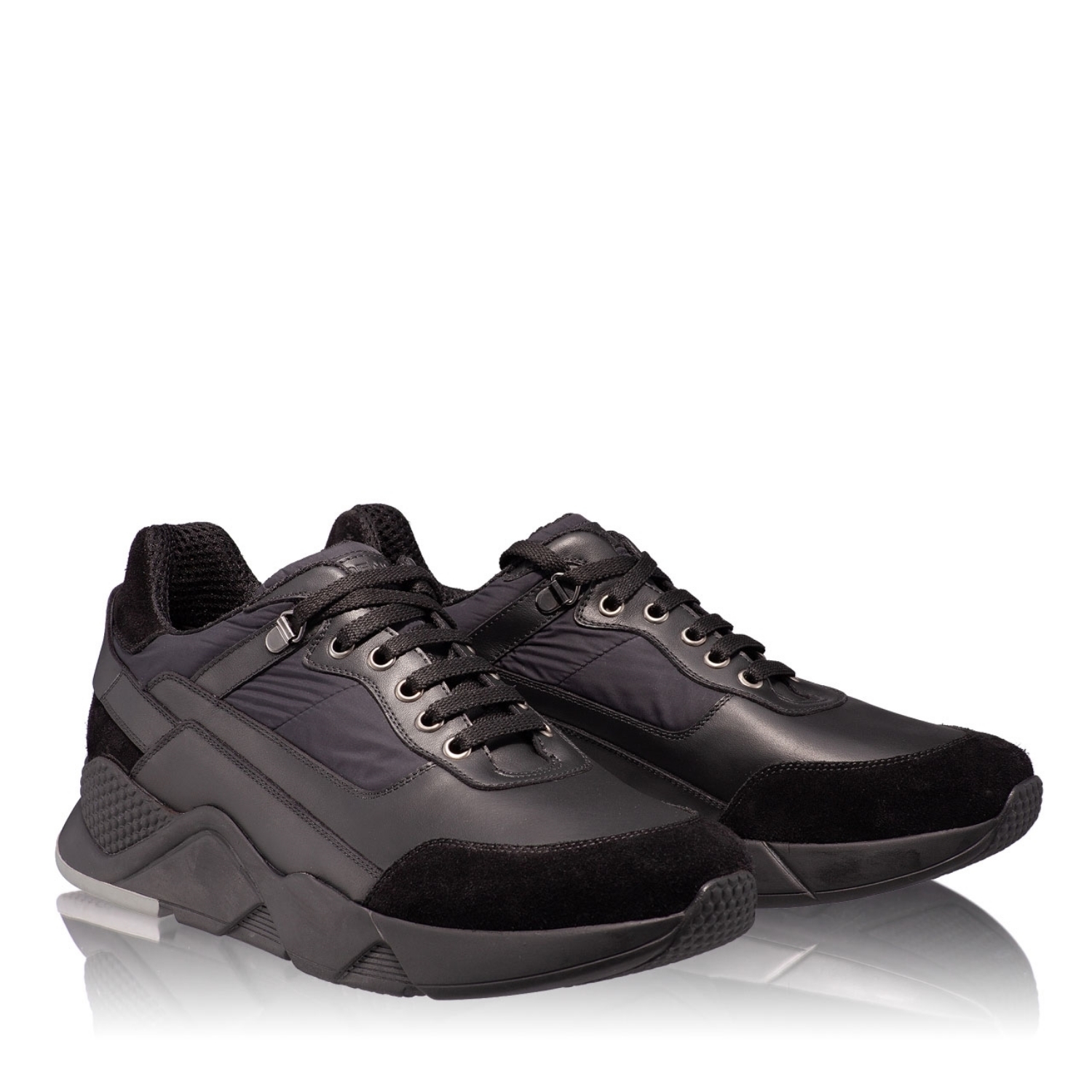 Imagine Pantofi Sport Barbati 6713 Cr+Vit Negru