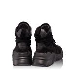 Pantofi Sport Dama 6756 Vit+Velur Negru