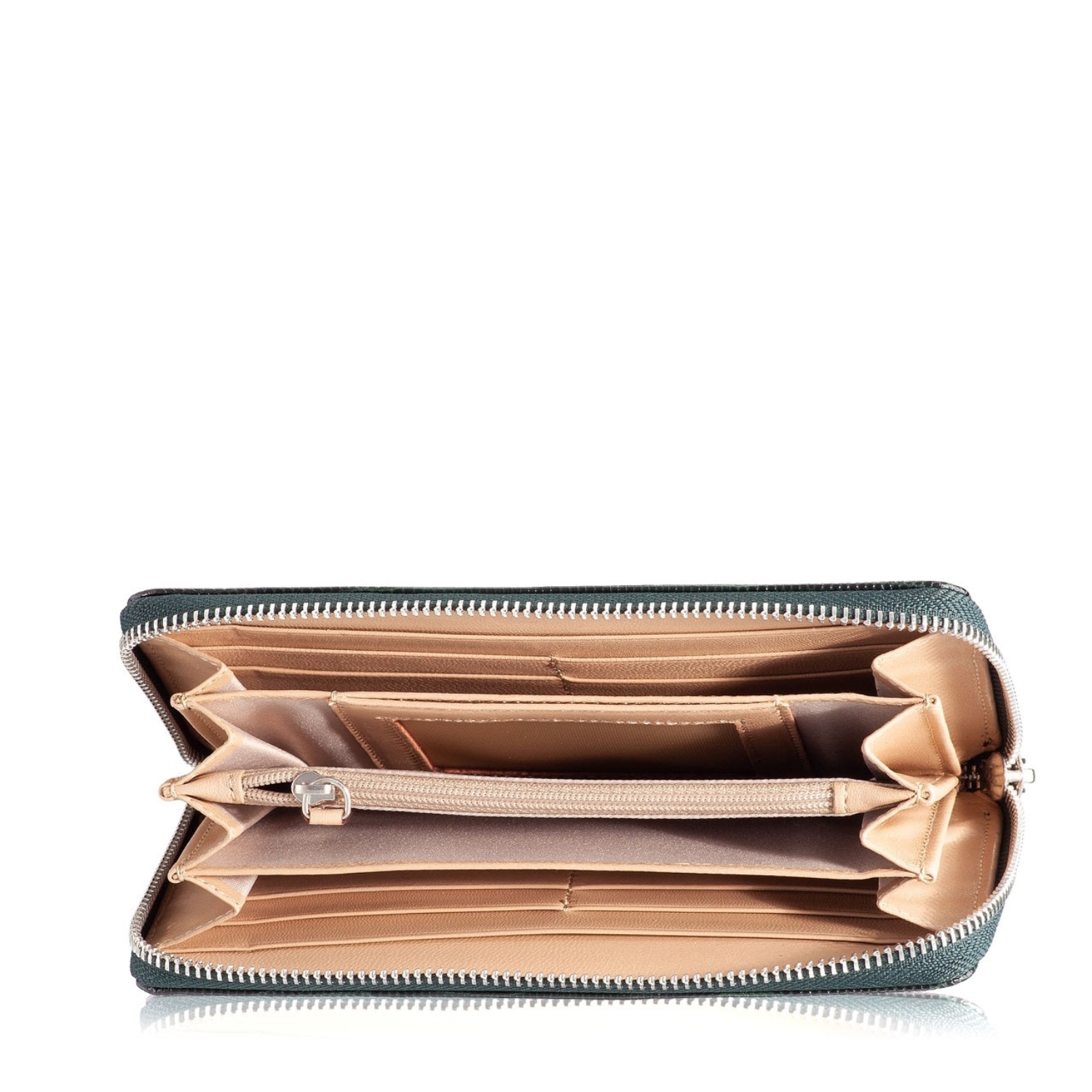 Imagine Portofel dama ARIA Viperina Verde