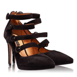 Pantofi Eleganti Dama 4981 Camoscio Negru