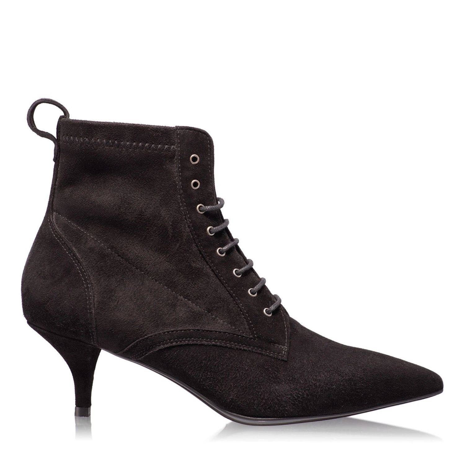 Imagine Botine Dama 4758 Camoscio Negru