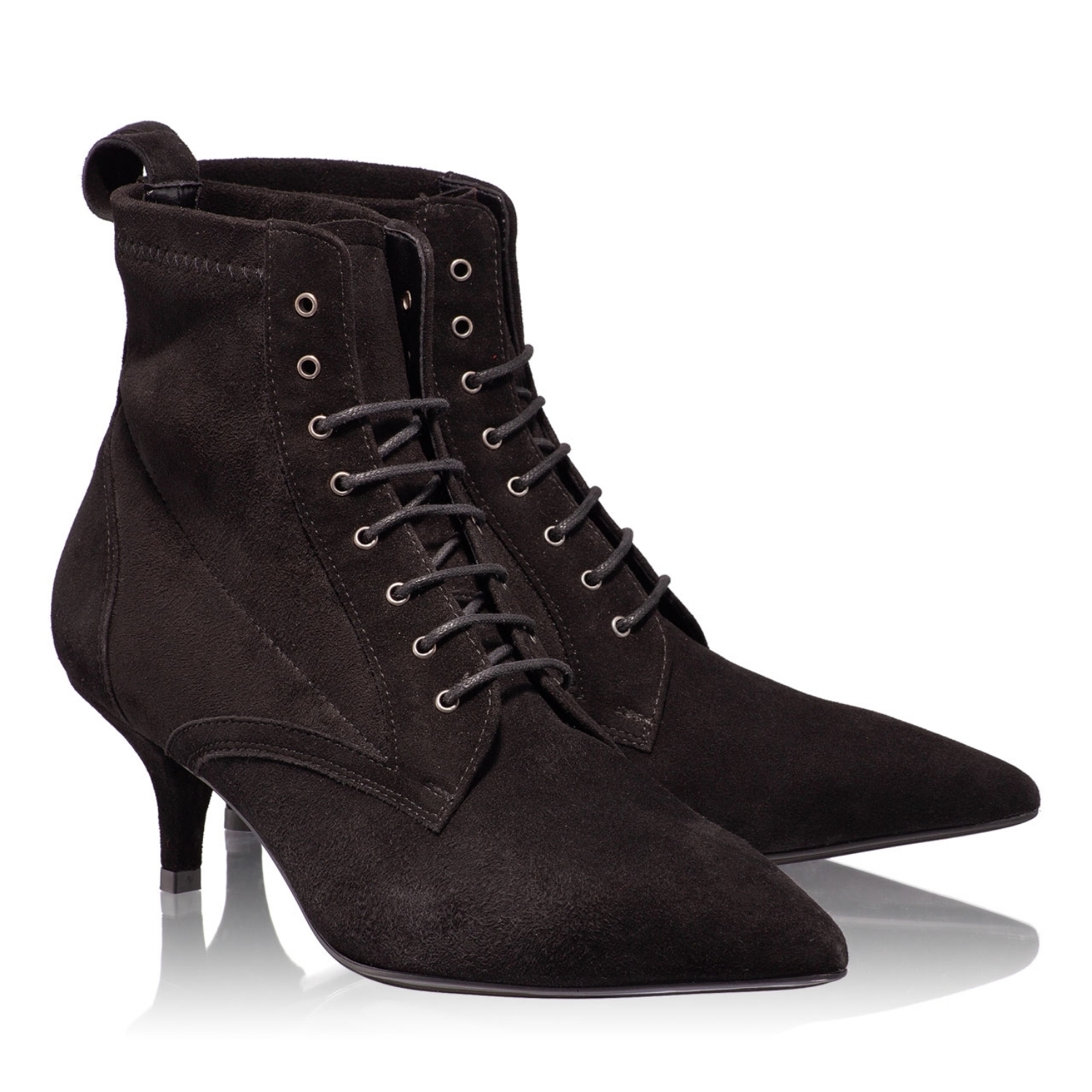 Imagine Botine Dama 4758 Camoscio Negru