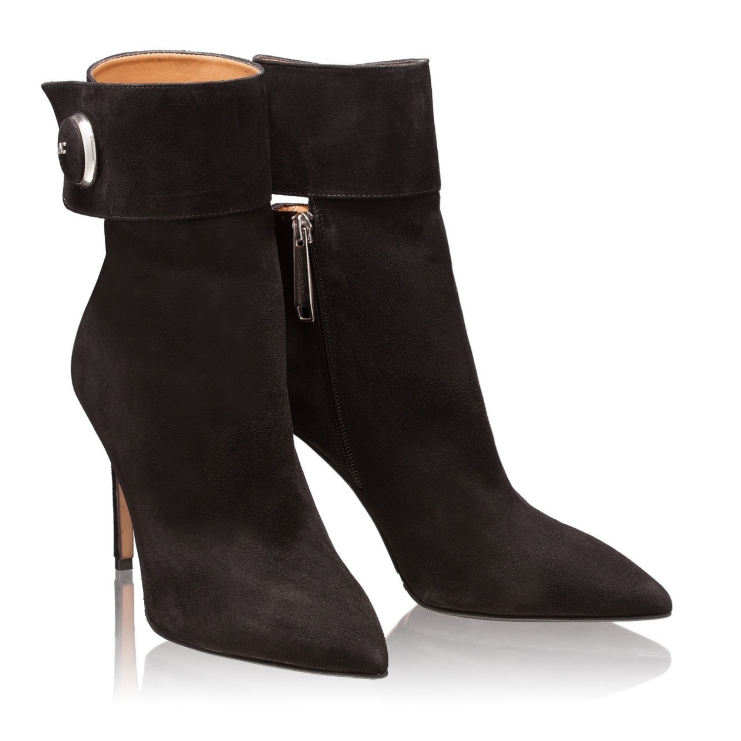 Imagine Botine Dama 4474 Camoscio Negru