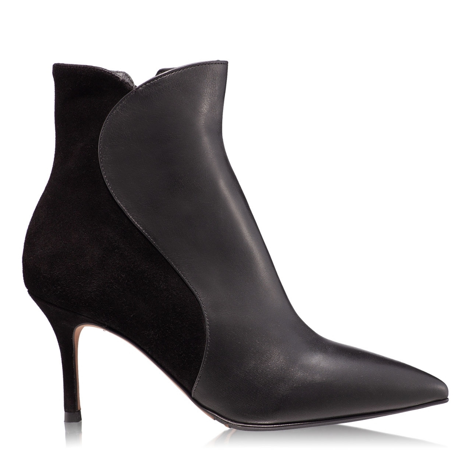 Imagine Botine Dama 4872 Vit + Cam Negru 