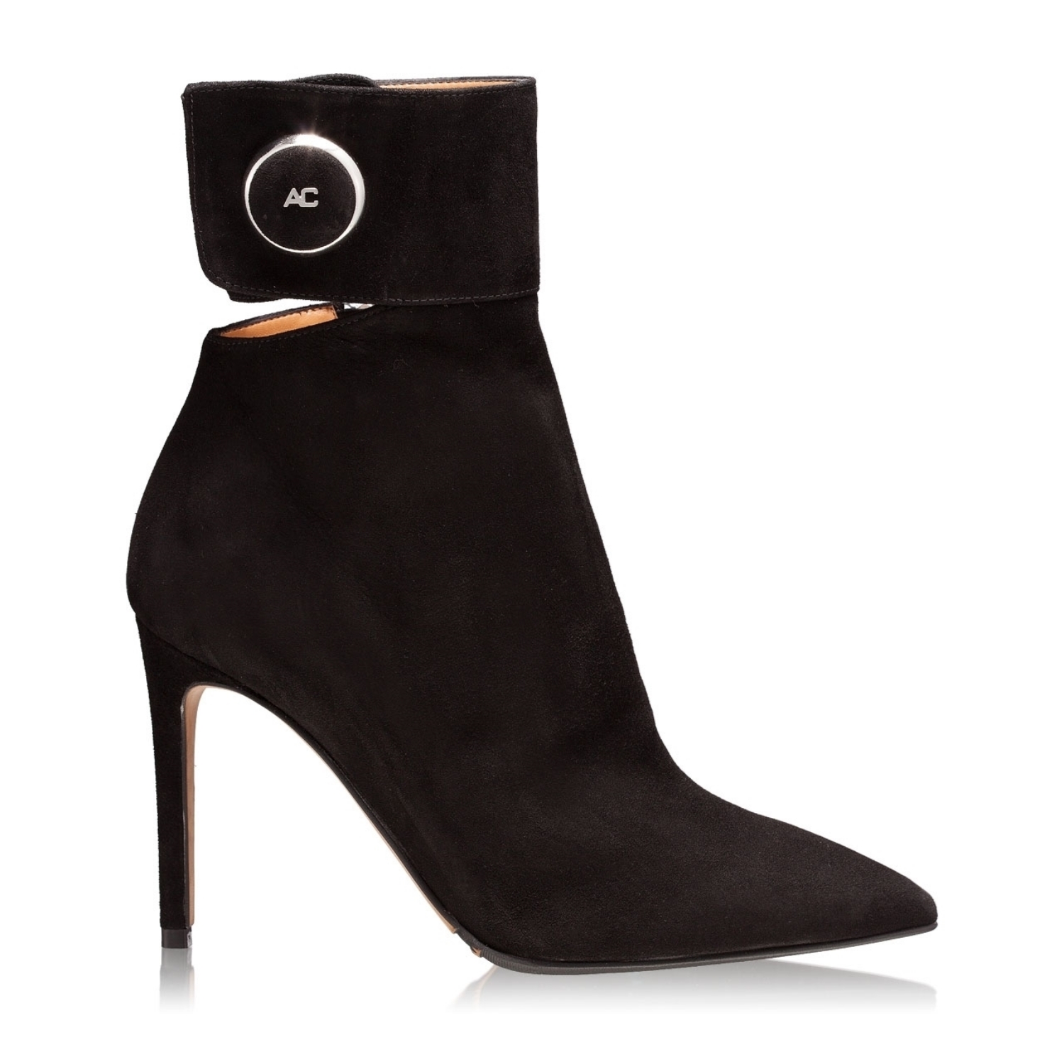 Imagine Botine Dama 4474 Camoscio Negru