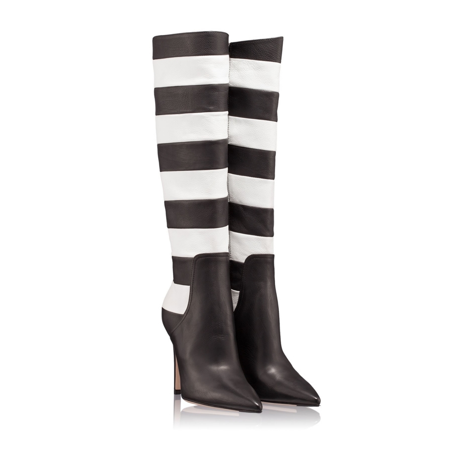 Imagine Cizme Dama 3500 Vitello Negru+Alb