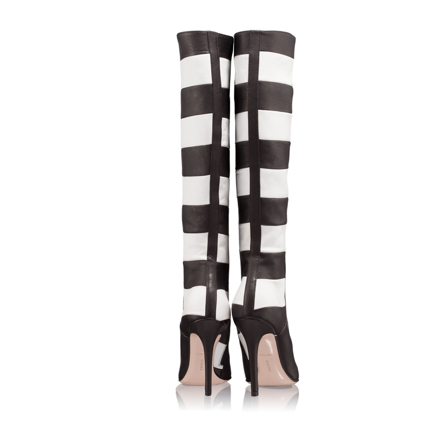 Imagine Cizme Dama 3500 Vitello Negru+Alb