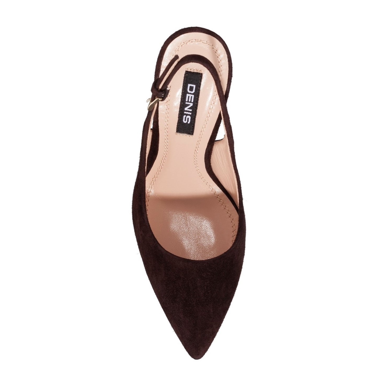 Imagine Pantofi Decupati Dama 3369 Camoscio Maro