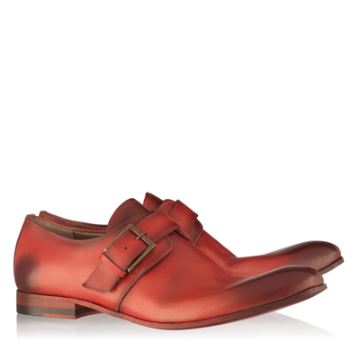 Pantofi Eleganti Barbati 2775 Vitello Rosso