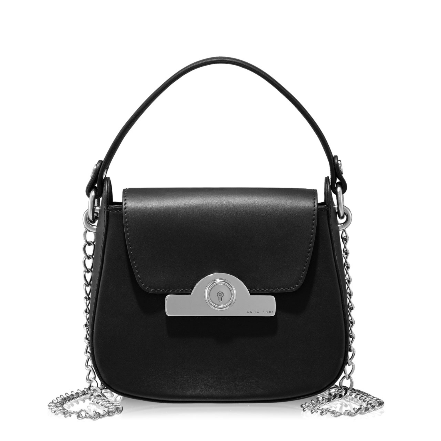 Imagine Geanta de umar DANYA Saffiano Negru