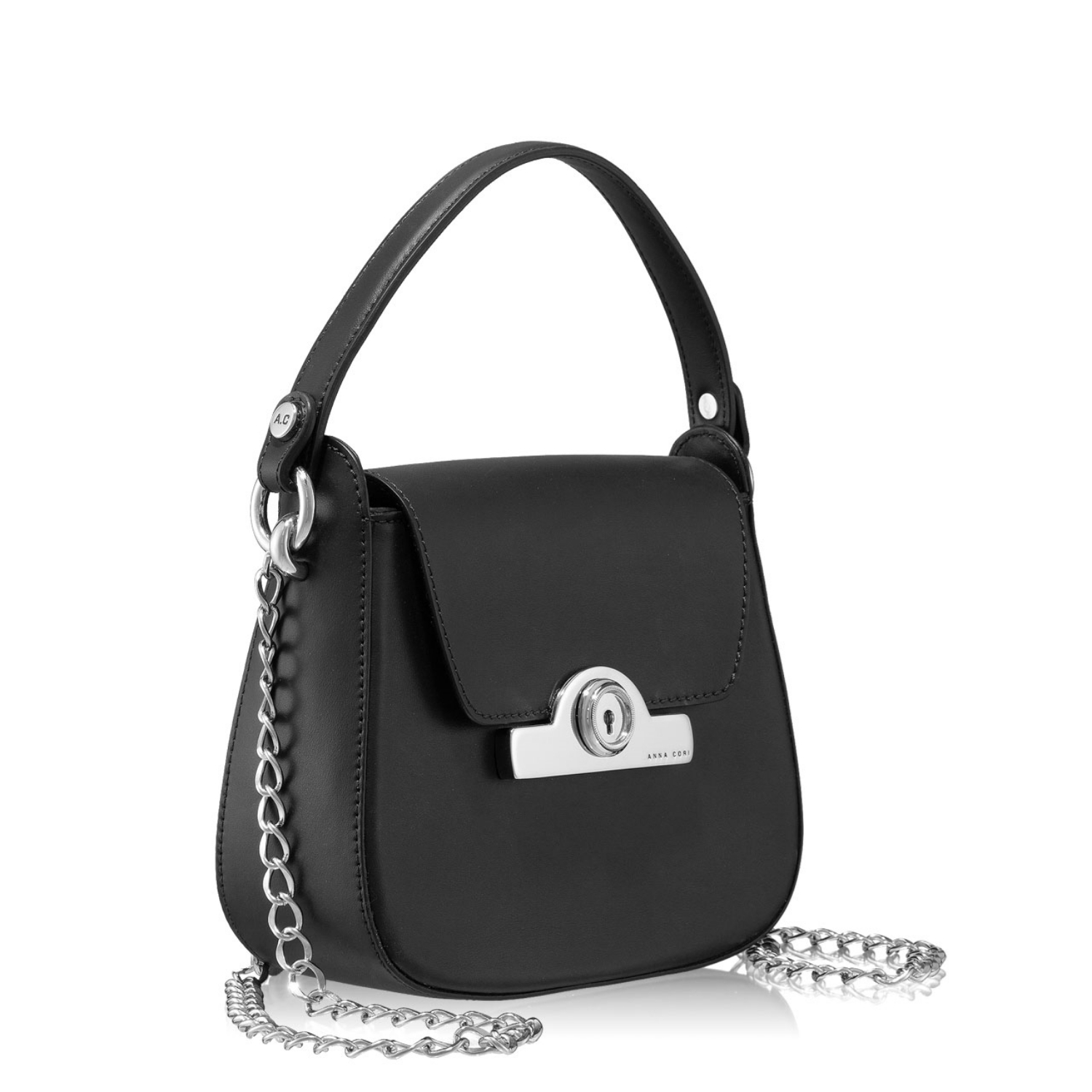 Imagine Geanta de umar DANYA Saffiano Negru