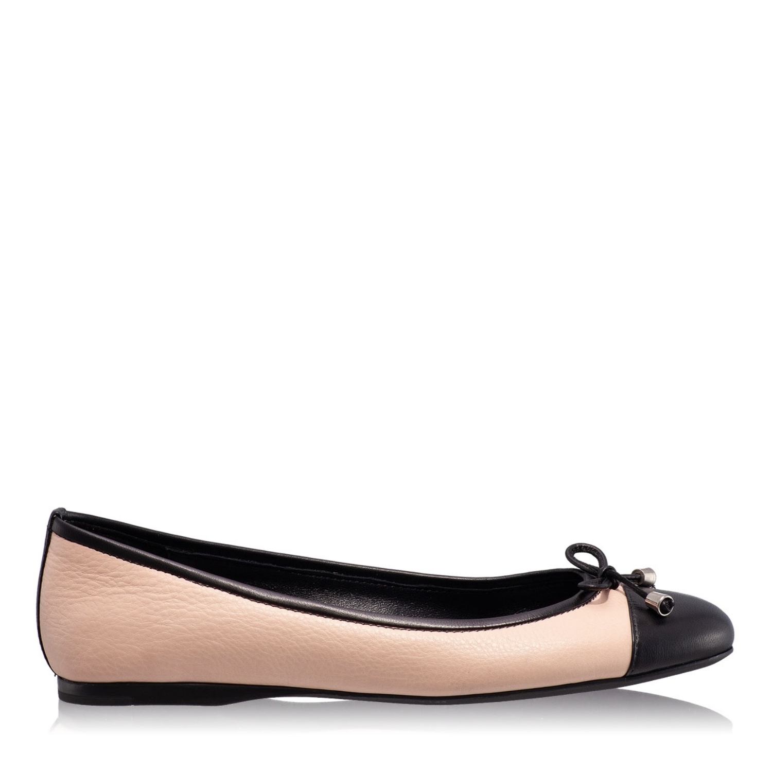 Imagine Balerini Dama 5544 Vit Nude+Nappa Negru