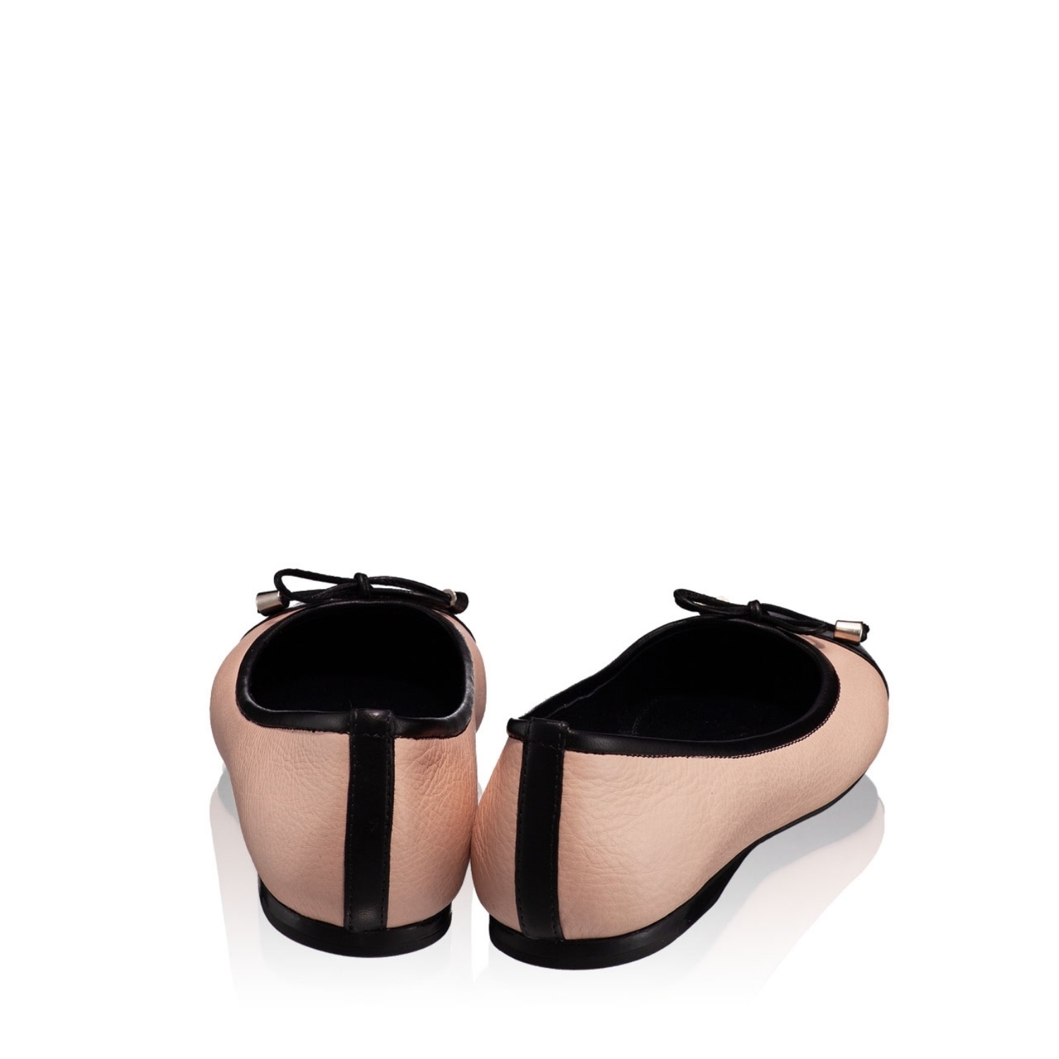 Imagine Balerini Dama 5544 Vit Nude+Nappa Negru