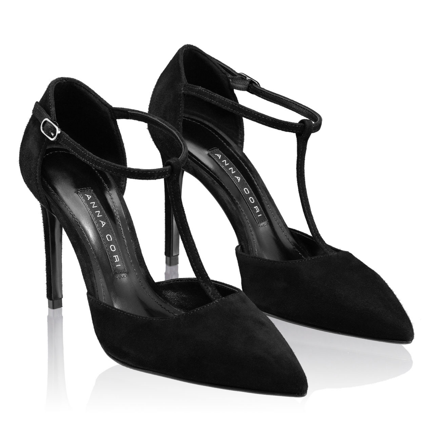 Imagine Pantofi Eleganti Dama 5517 Camoscio Negru