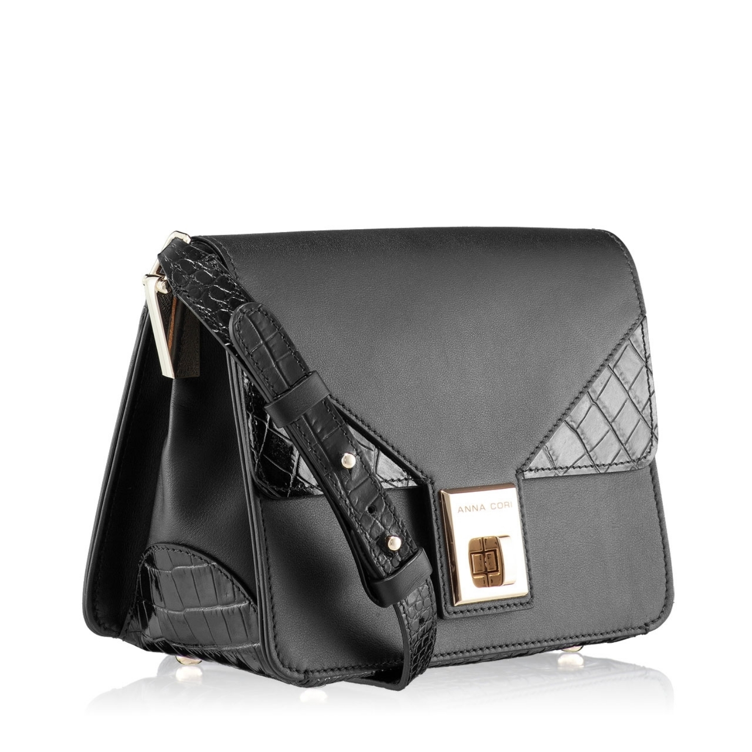 Imagine Geanta de umar BELLONA Vit+Cocco Negru